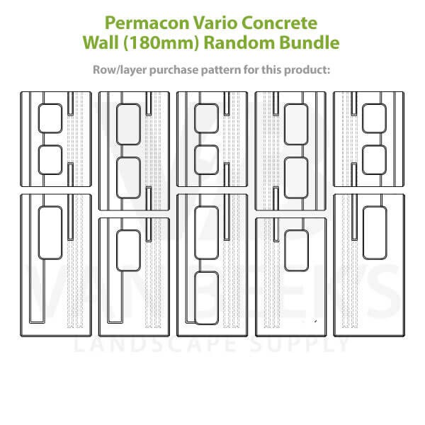 Permacon Vario Concrete Wall